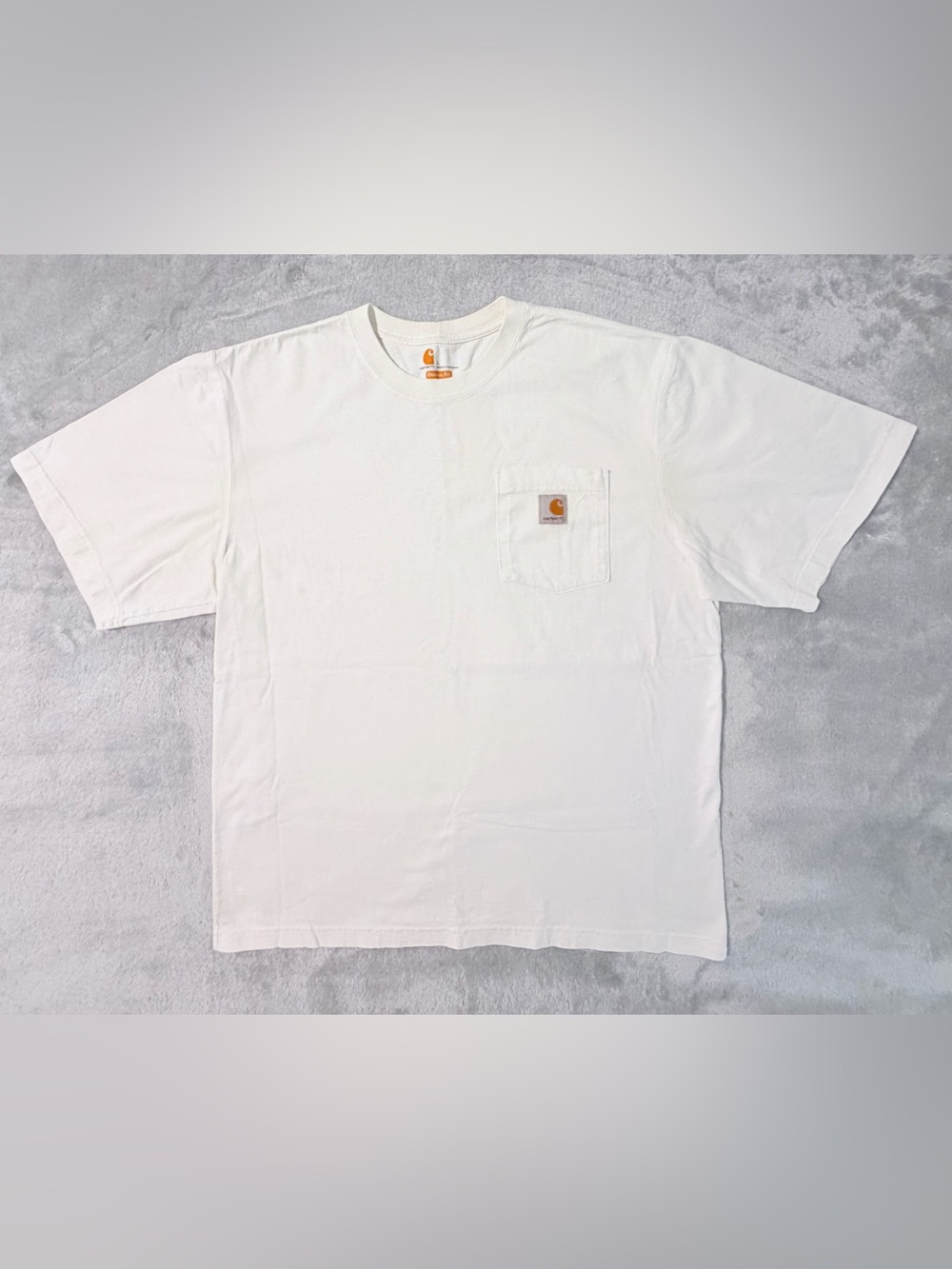 Carhartt Men's Cream Short-Sleeve Pocket Tee